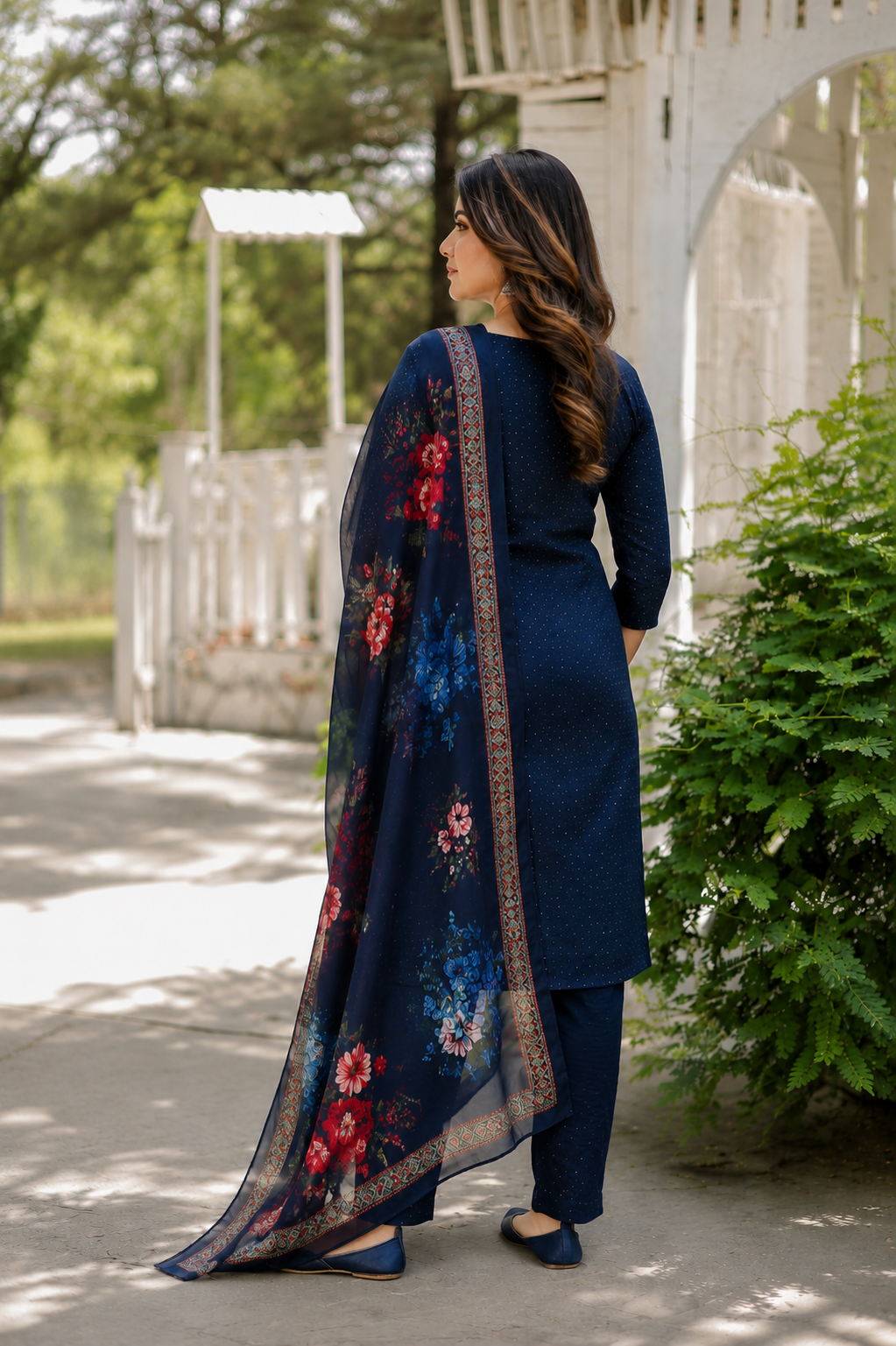 Aafiya Royal Blue Set